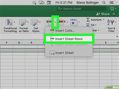 3 formas de insertar filas en Excel usando un atajo en una PC